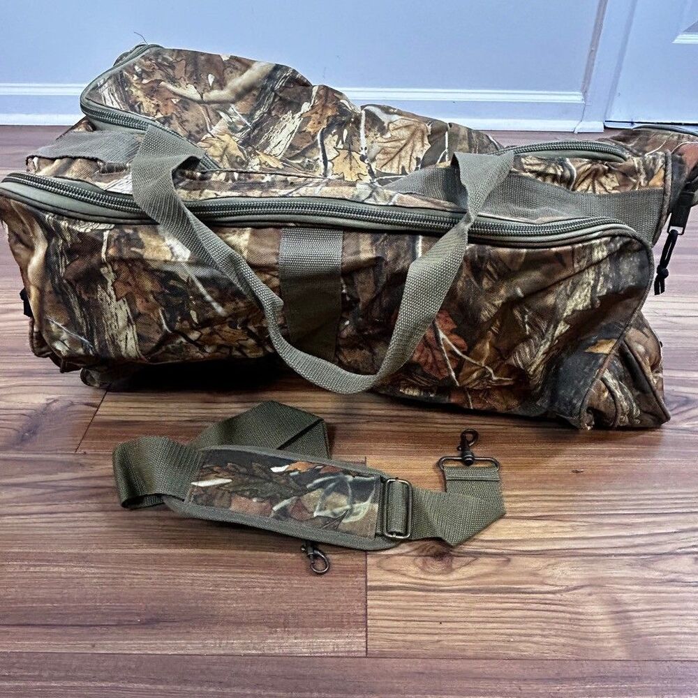 Oakwood Outdoors Camo Duffle Bag Large Hunting Travel Gear Luggage with Strap
